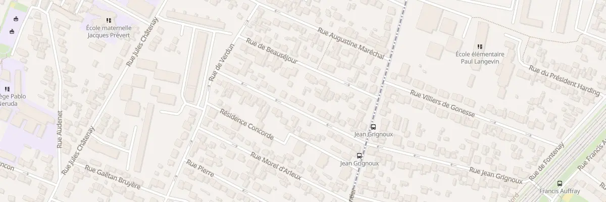 Plan du 22 Av de la Concorde à Saint-Denis