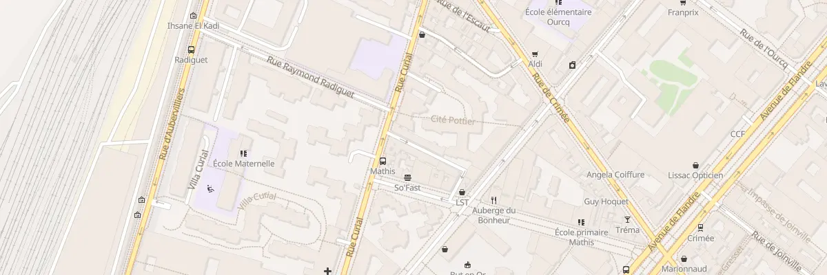 Plan du 38 Rue Curial à Paris 19e Arrondissement