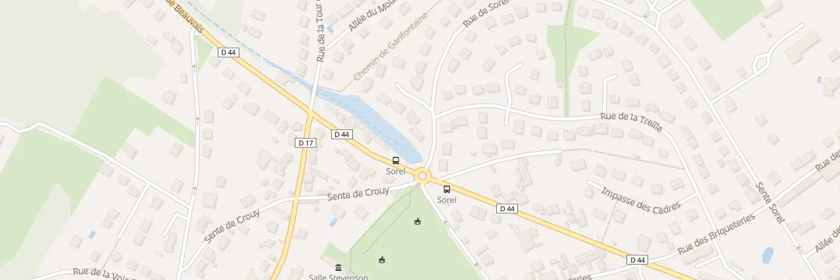 Plan du 90 Rue de Sorel à Précy-sur-Oise