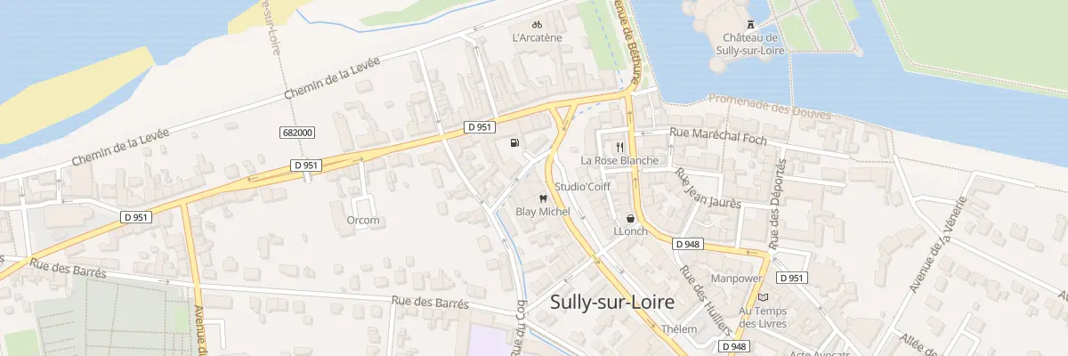 Plan du 1 Rue des Petits Fossés à Sully-sur-Loire
