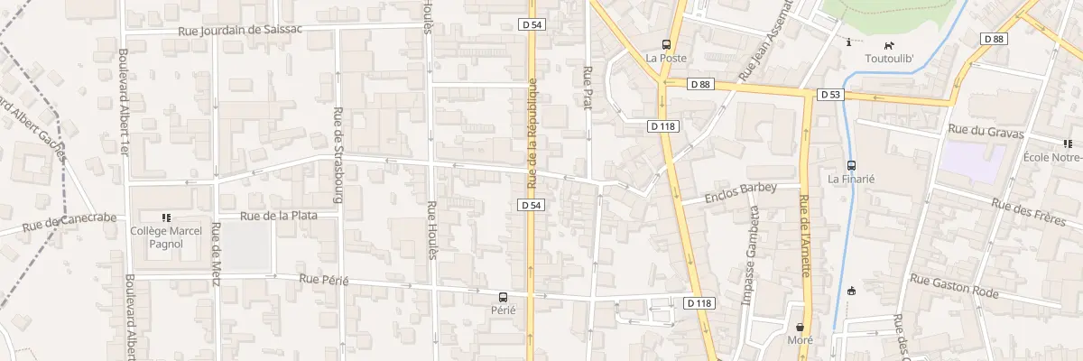 Plan du 54 Rue de la République à Mazamet
