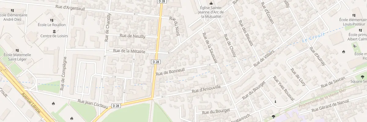 Plan du 13 Rue de Bonneuil à Saint-Denis