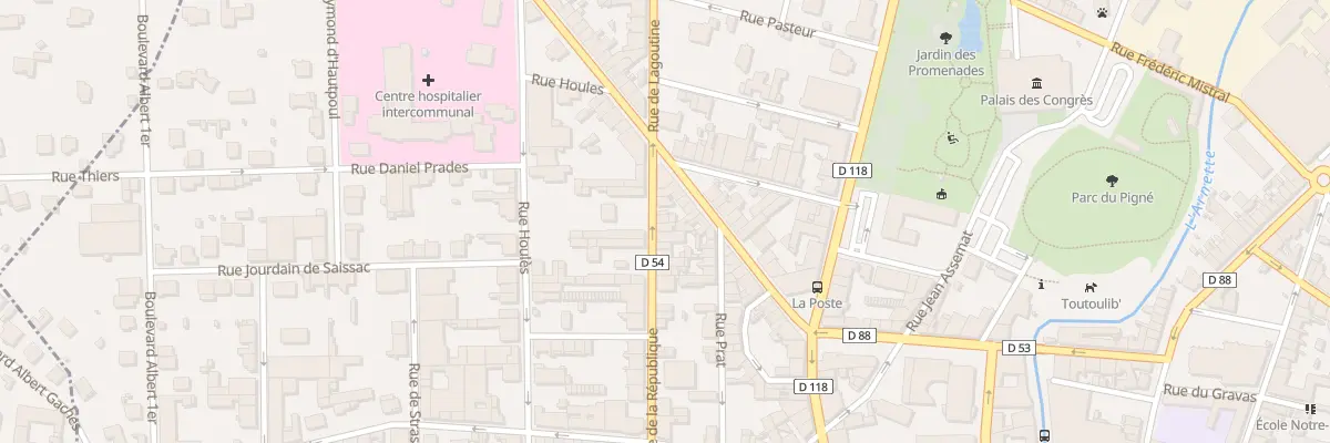 Plan du 78B Rue de la République à Mazamet