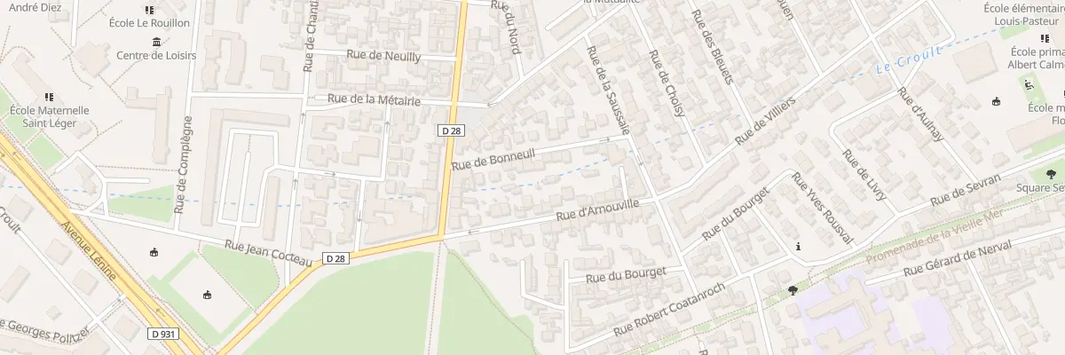 Plan du 12 Rue de Bonneuil à Saint-Denis