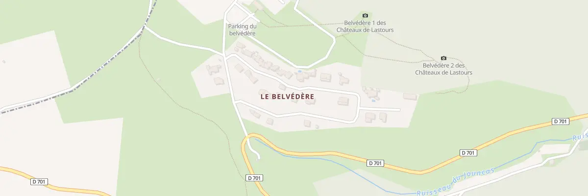 Plan du 13 Imp Le Banc des Anglais à Lastours