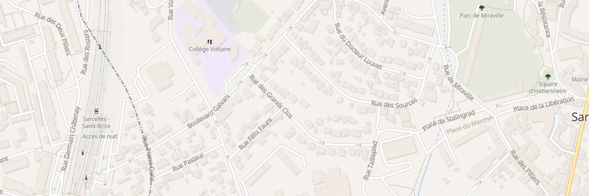 Plan du 7B Rue des Grands Clos à Sarcelles