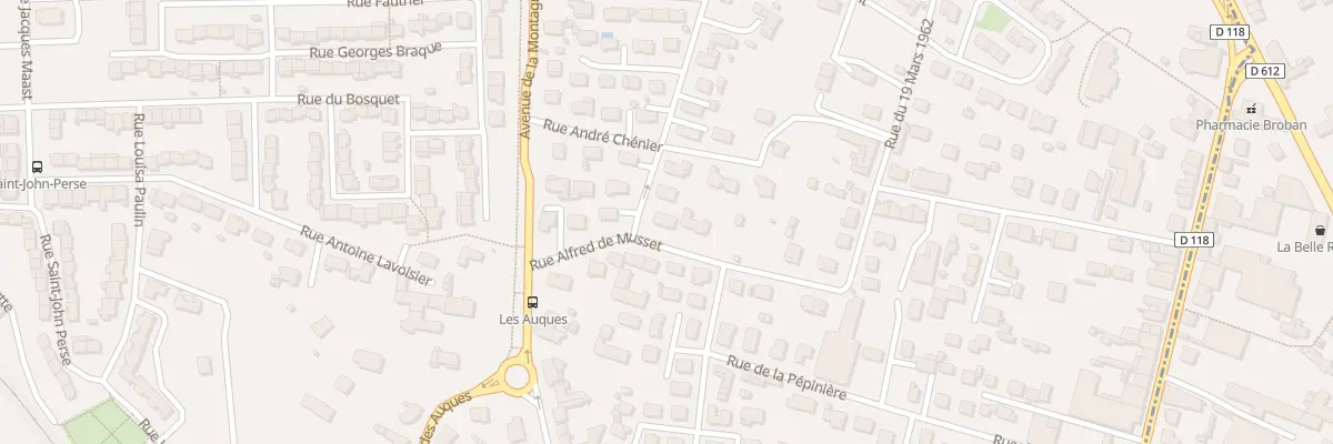 Plan du 7 Rue Alfred de Musset à Aussillon