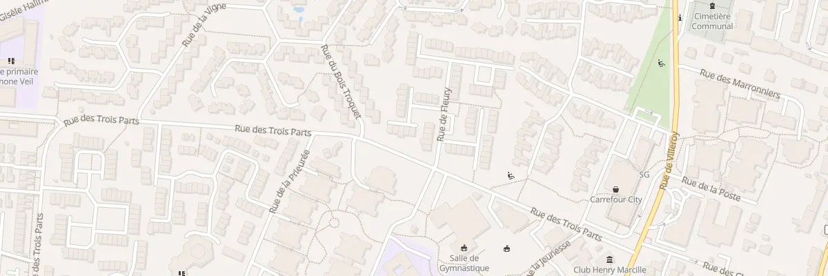 Plan du 1 Sq du Pié de Fer à Bondoufle