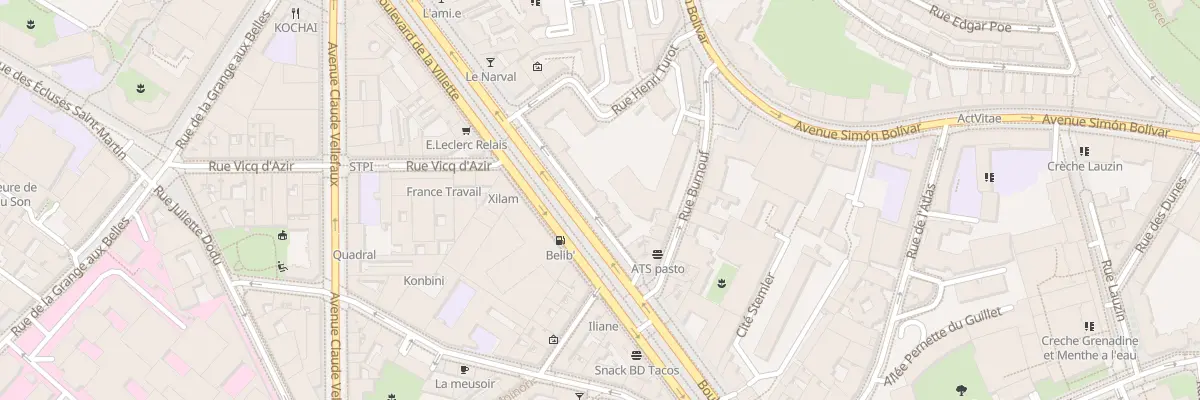 Plan du 78 Bd de la Villette à Paris 19e Arrondissement