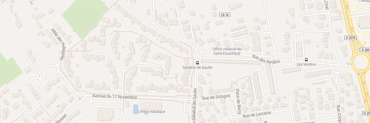 Plan du 2 Av du Gen de Gaulle à Saint-Doulchard