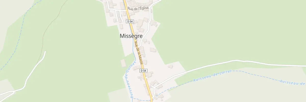 Plan du 58 Le Village à Missègre