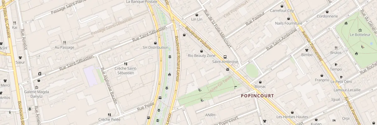 Plan du 76 Bd Richard Lenoir à Paris 11e Arrondissement