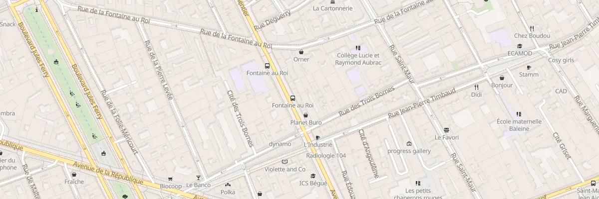 Plan du 112 Av Parmentier à Paris 11e Arrondissement