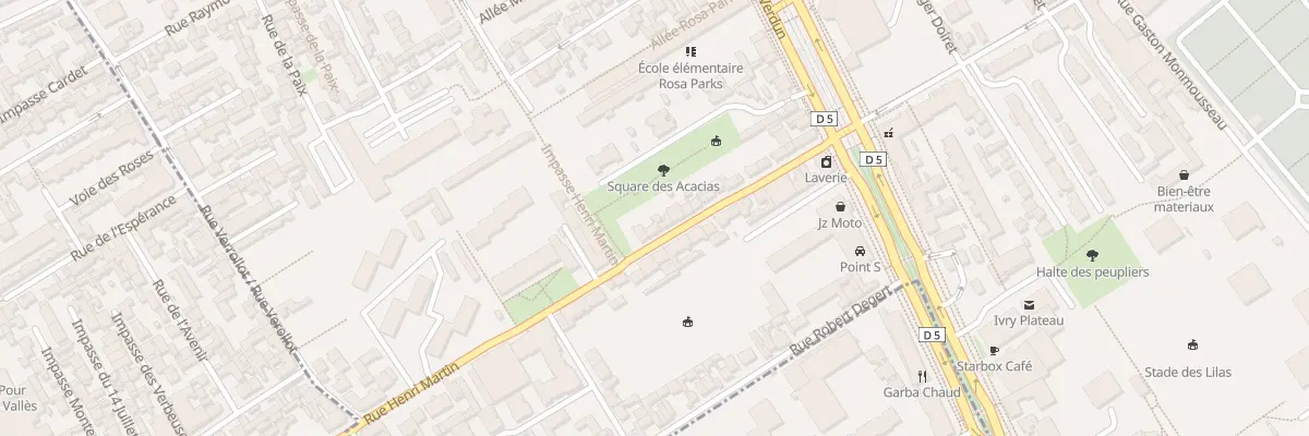 Plan du 16B Rue Henri Martin à Ivry-sur-Seine