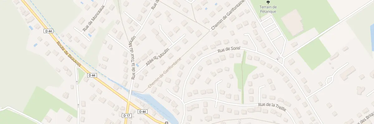 Plan du 68 Rue de Sorel à Précy-sur-Oise