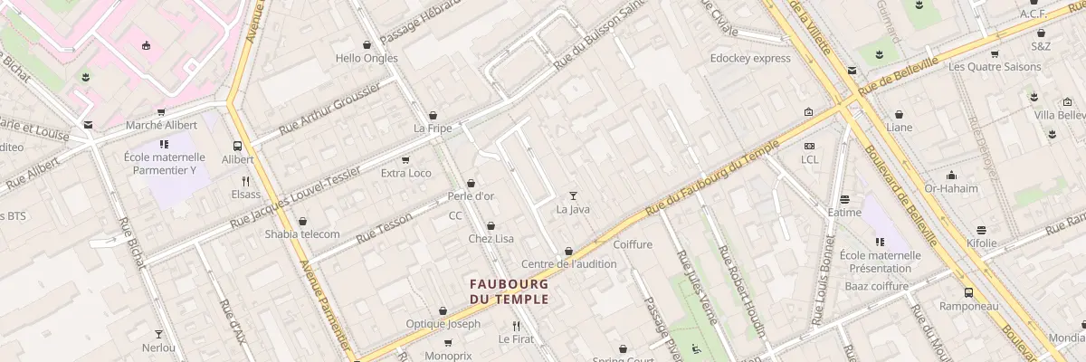Plan du 4 Rue Buisson Saint Louis à Paris 10e Arrondissement