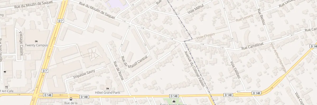 Plan du 21 Sen des Vaux de Rome à Villejuif