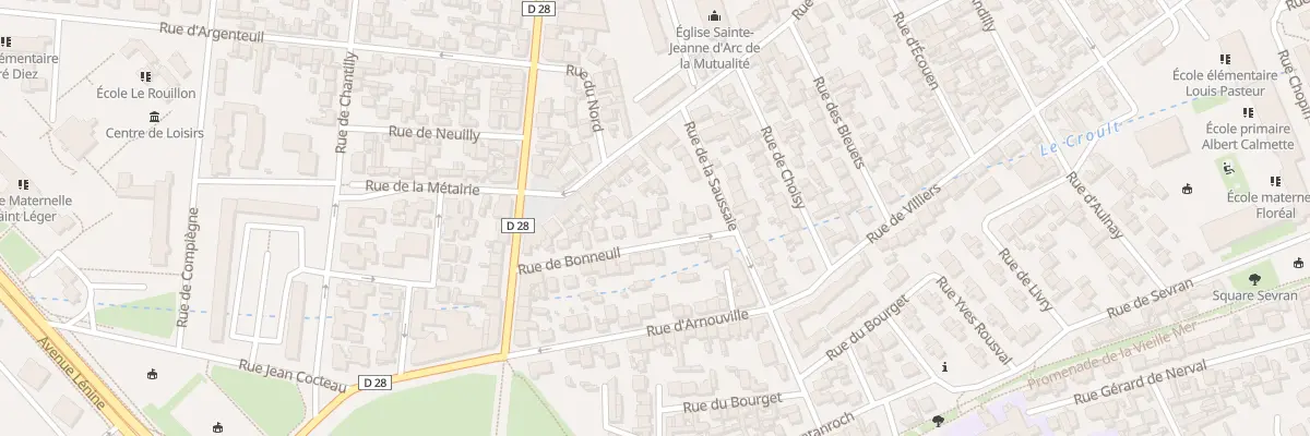 Plan du 19 Rue de Bonneuil à Saint-Denis