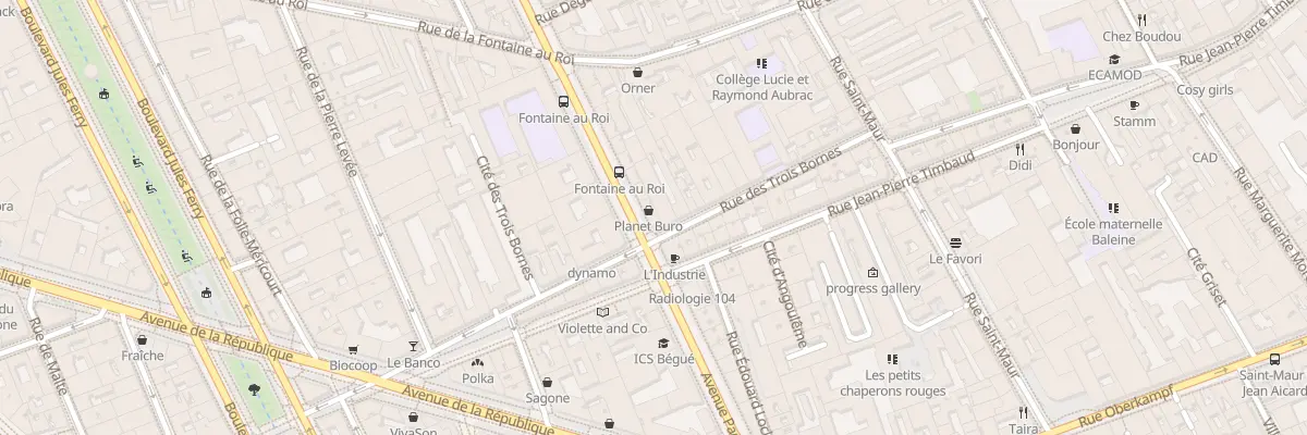 Plan du 108 Av Parmentier à Paris 11e Arrondissement