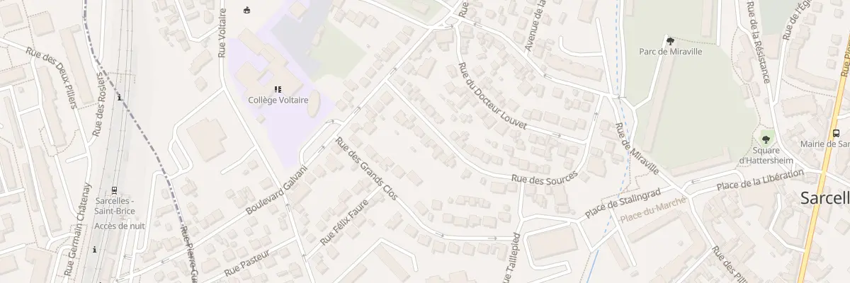Plan du 10 Rue des Sources à Sarcelles