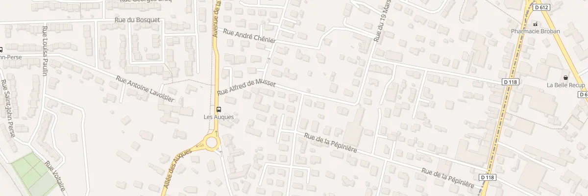 Plan du 12 Rue Alfred de Musset à Aussillon