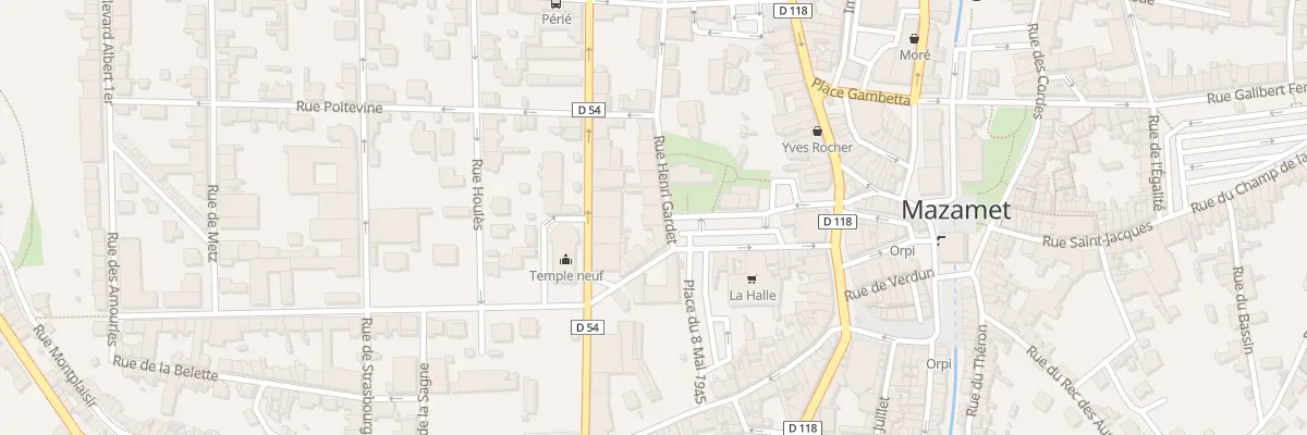 Plan du 1 Rue Henri Gardet à Mazamet