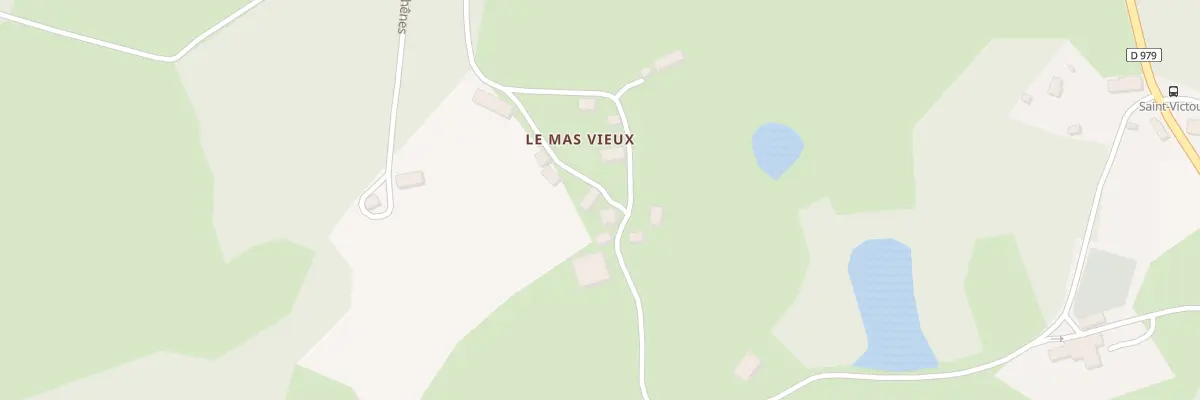Plan du 8 Mas Vieux Haut à Saint-Victour