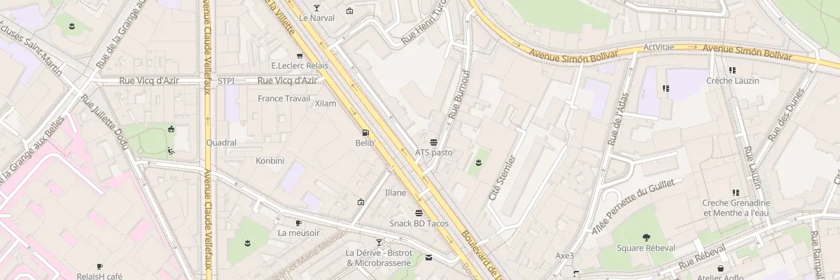 Plan du 70 Bd de la Villette à Paris 19e Arrondissement