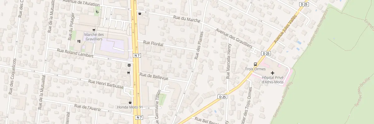 Plan du 25 Rue des Plantes à Athis-Mons