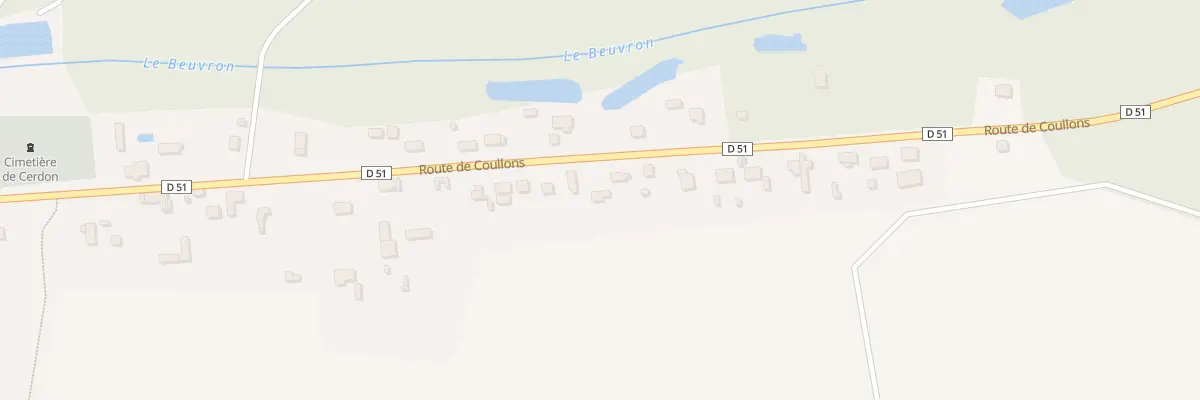 Plan du 82 Rte de Coullons à Cerdon