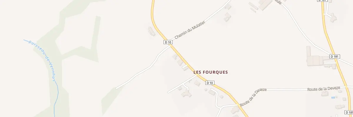 Plan du 5163 Les Fourques à Camjac