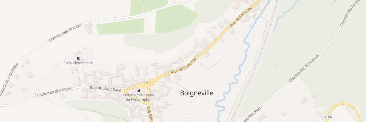 Plan du 5 Rue de St Val à Boigneville