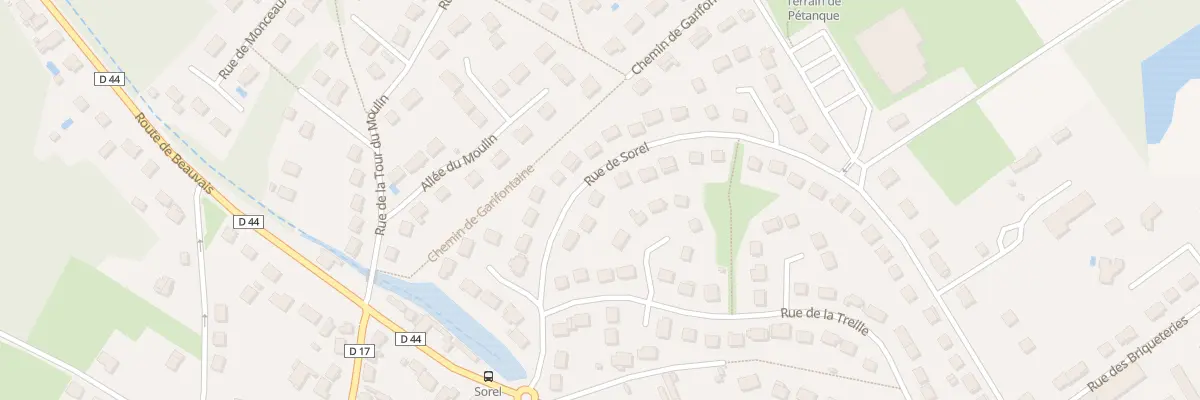 Plan du 43 Rue de Sorel à Précy-sur-Oise