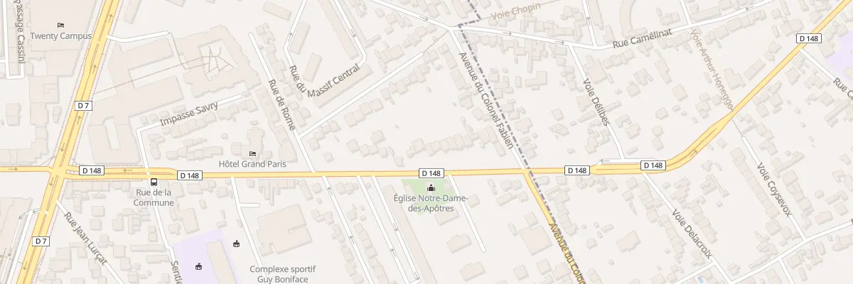 Plan du 65 Av Louis Aragon à Villejuif