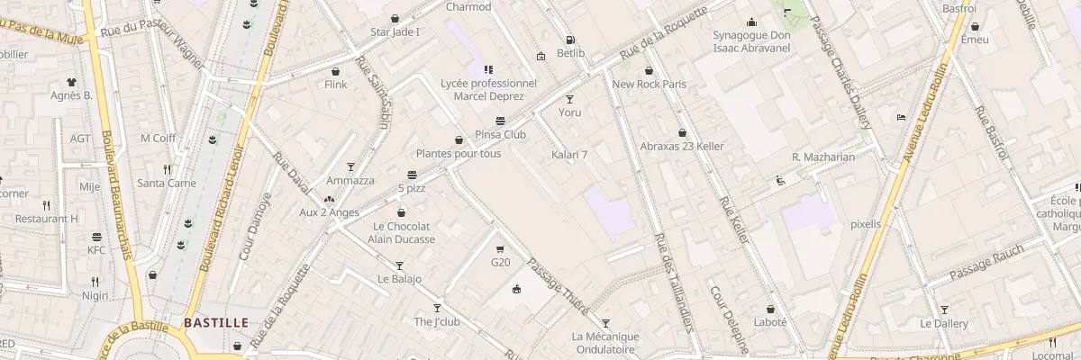 Plan du 56 Rue de la Roquette à Paris 11e Arrondissement
