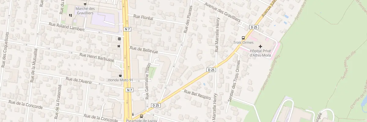 Plan du 12 Rue des Plantes à Athis-Mons