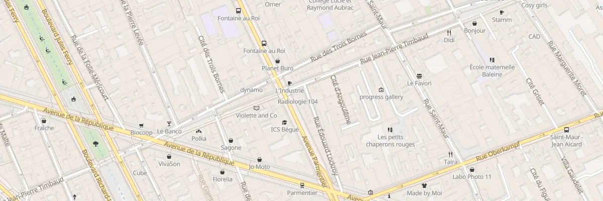 Plan du 104 Av Parmentier à Paris 11e Arrondissement