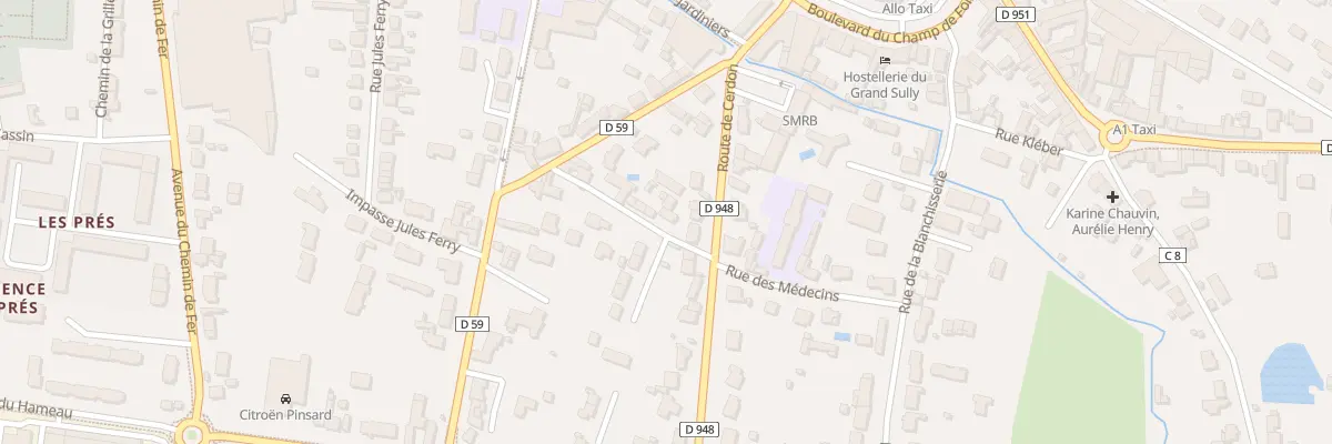 Plan du 6 Rue des Médecins à Sully-sur-Loire