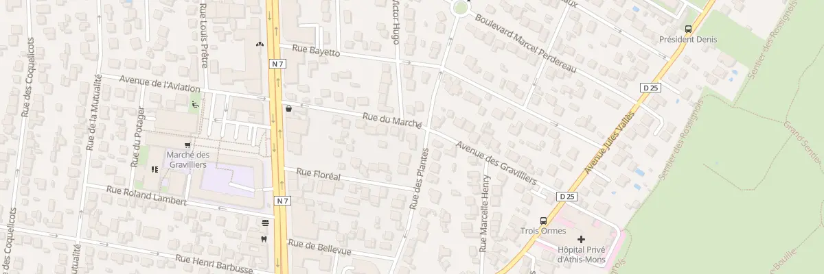 Plan du 33 Rue des Plantes à Athis-Mons