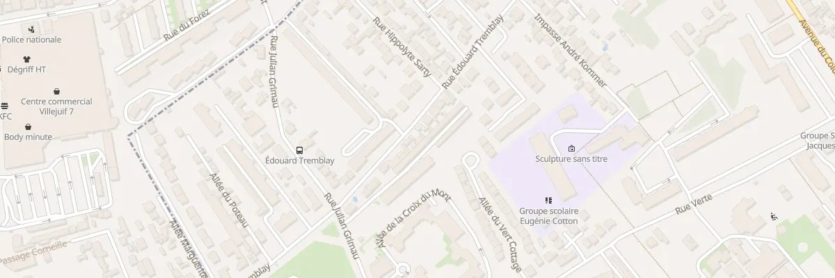 Plan du 175 Rue Edouard Tremblay à Vitry-sur-Seine