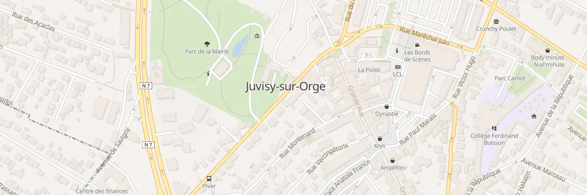Plan du 7 Rue Piver à Juvisy-sur-Orge