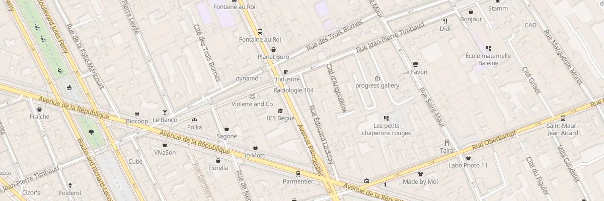 Plan du 102 Av Parmentier à Paris 11e Arrondissement