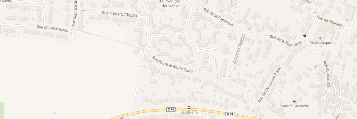 Plan du 22 Rue Pierre et Marie Curie à Ballancourt-sur-Essonne