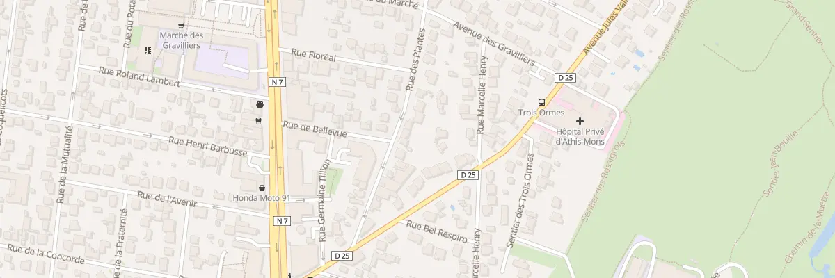 Plan du 16 Rue des Plantes à Athis-Mons