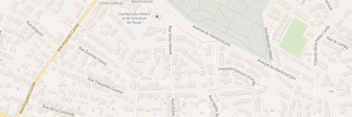 Plan du 24 Rue Victor Massé à Carcassonne