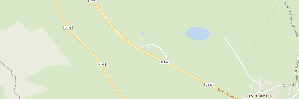 Plan du 5244 Les Hermets à Saint-Christophe-Vallon