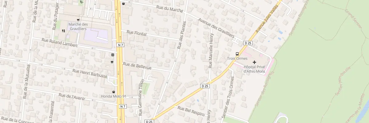 Plan du 20 Rue des Plantes à Athis-Mons