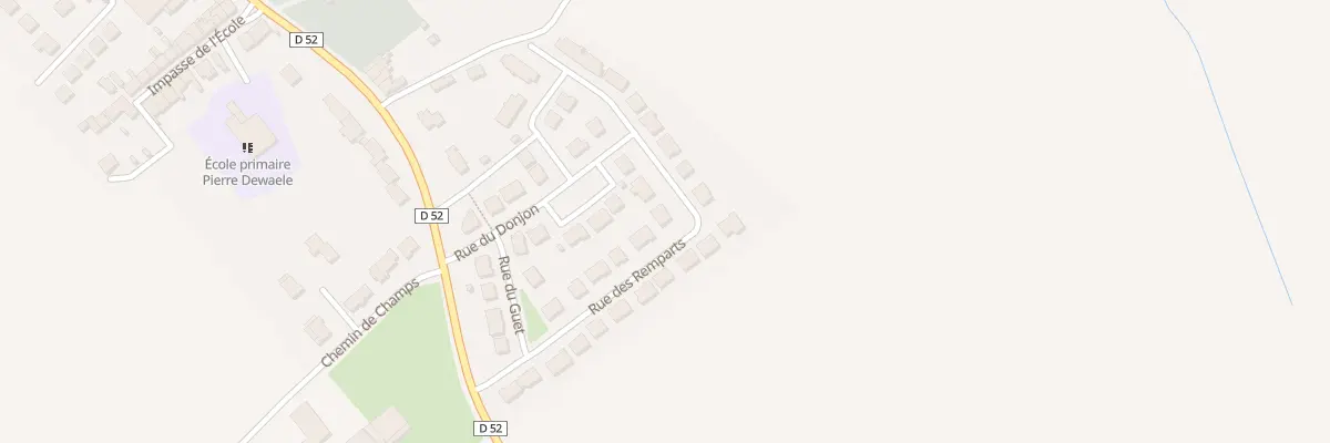 Plan du 2 Rue de la Poterne à Steene