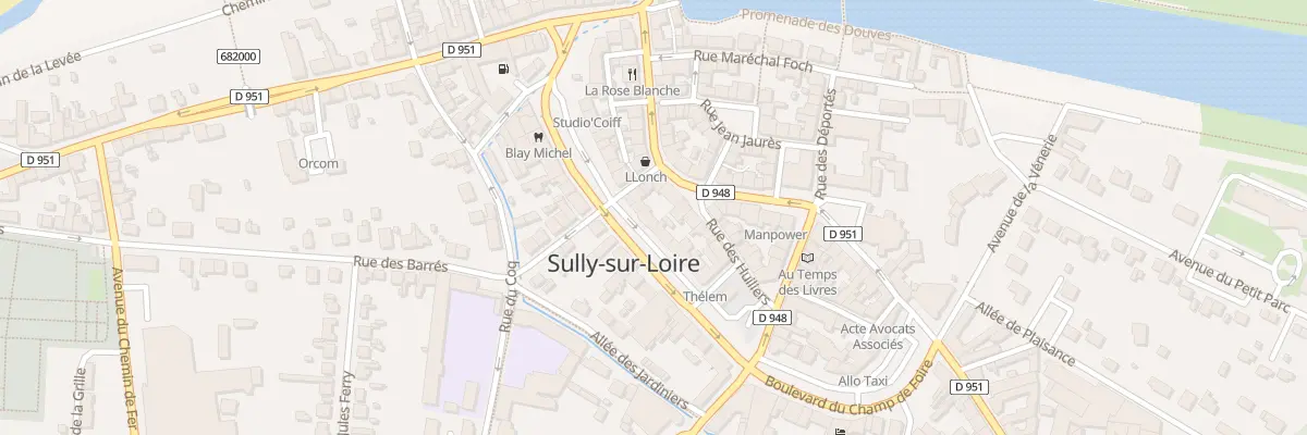 Plan du 17B Bd Jeanne d’Arc à Sully-sur-Loire