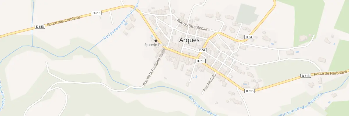 Plan du 45 Rte des Corbieres à Arques